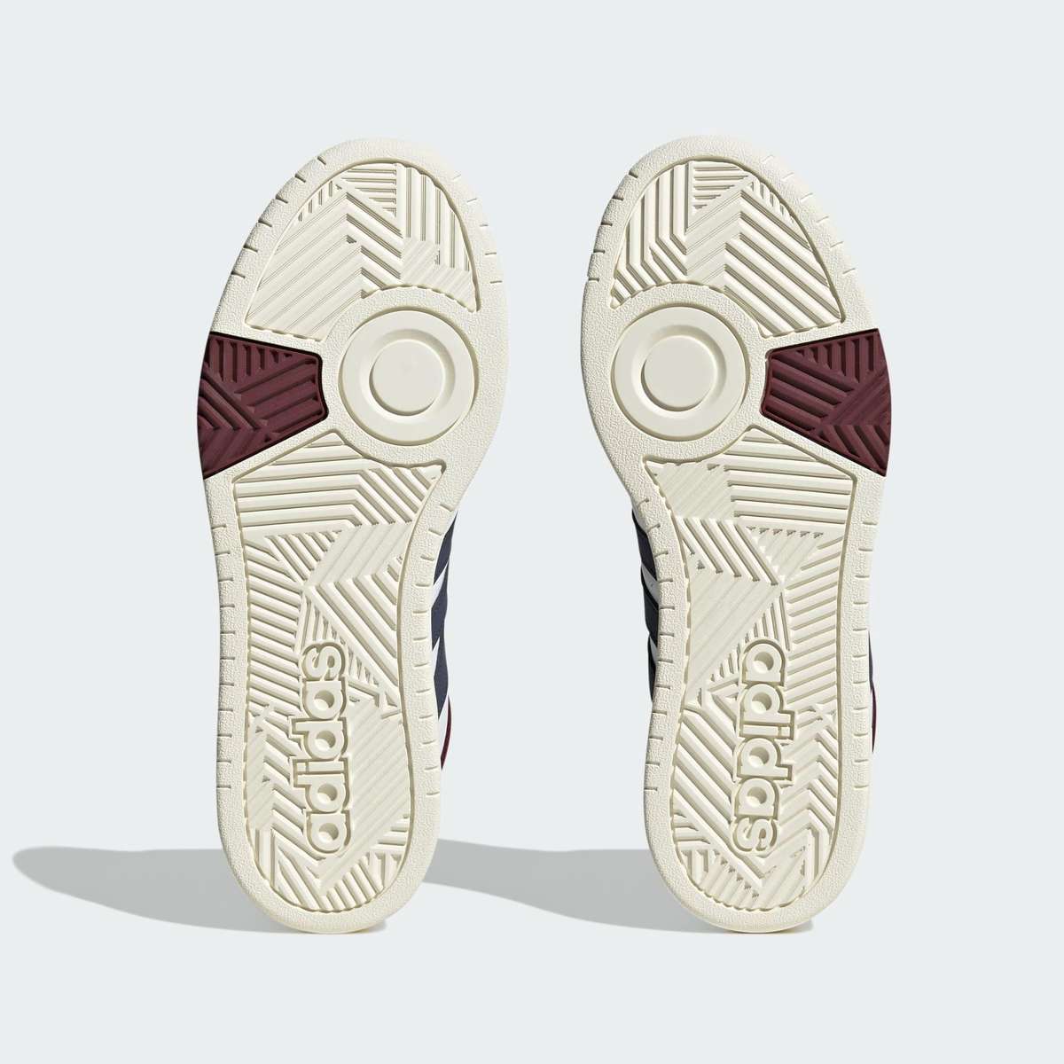 adidas Men`s Hoops 3.0 Mid Classic Vintage White/ Navy/ Shadow Red HP7895 Size UK 8 (SA 8)