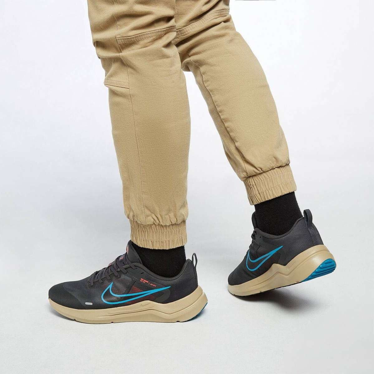 Nike Men's Downshifter 12 Running Dark Smoke Grey Laser Blue DD9293 008