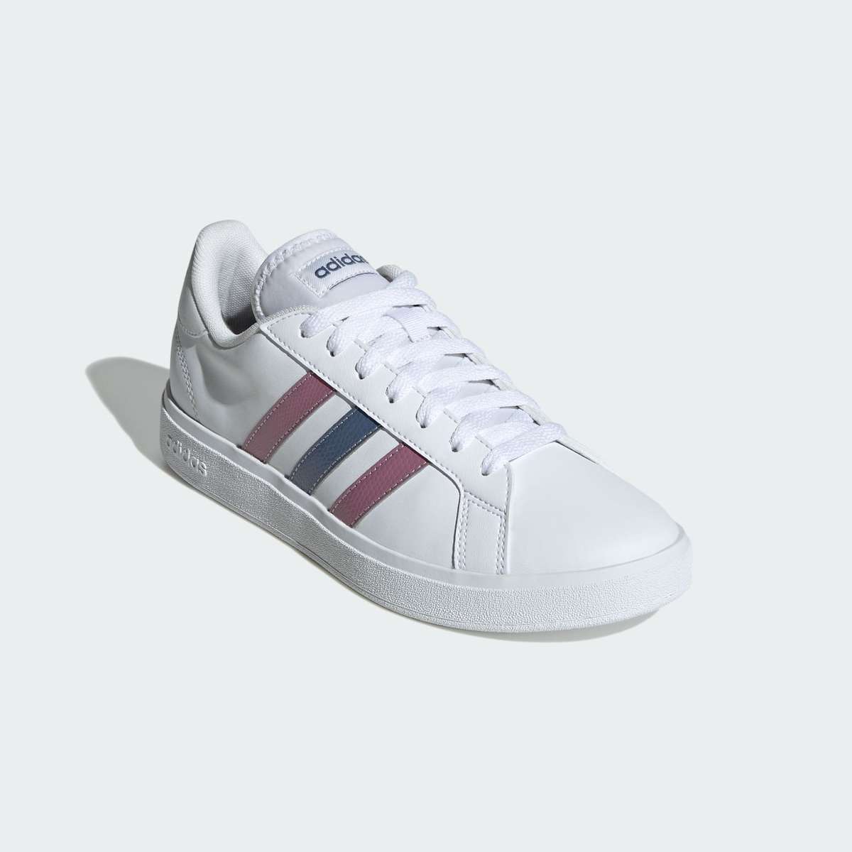 adidas Women's Grand Court Base 2.0 Cloud White / Crew Blue / Wonder Orchid ID1864 Size UK 4 (SA 4)
