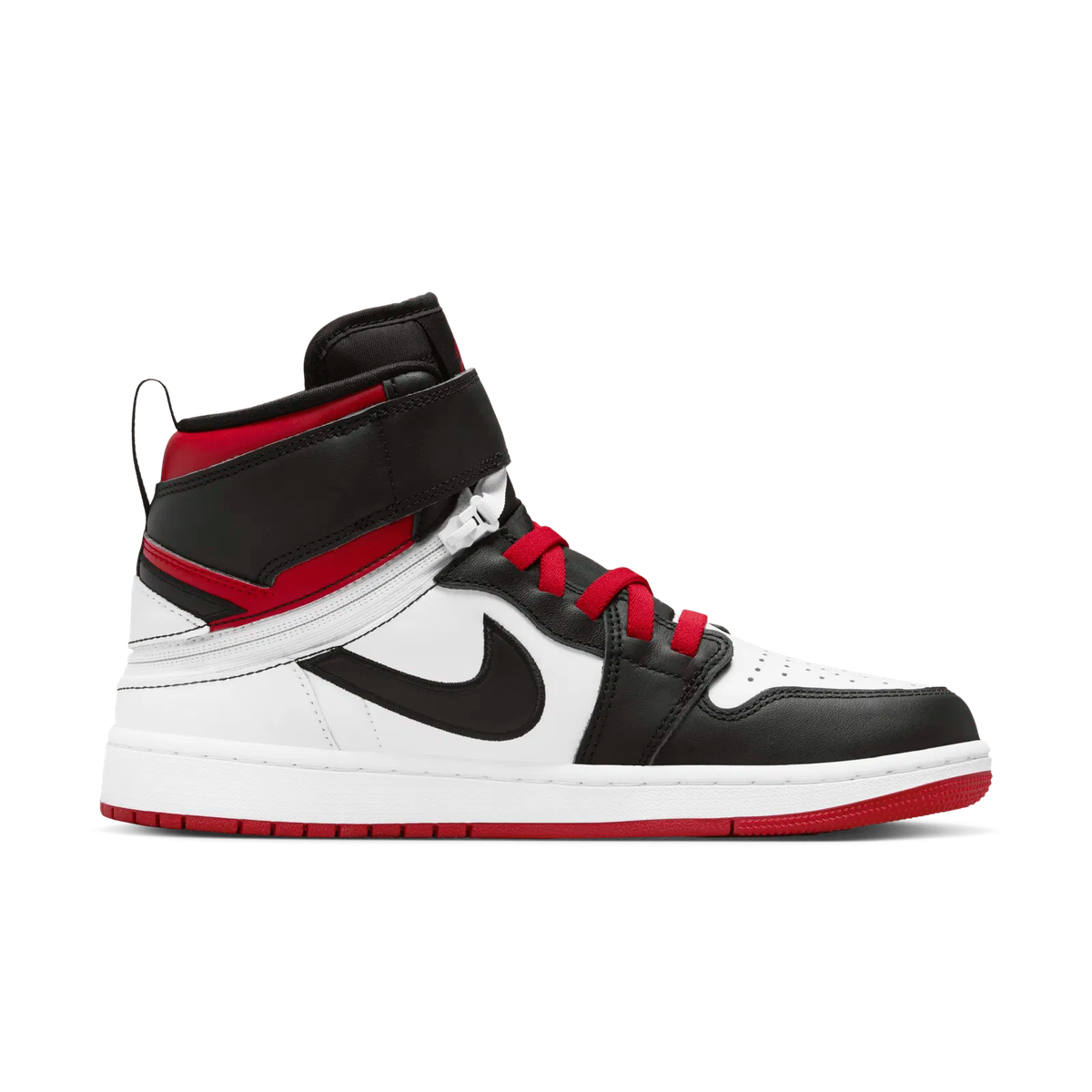 Nike Men's Air Jordan 1 Flyease Hi Black/ Gym Red/ White CQ3835 106 Size UK 8 (SA 8)
