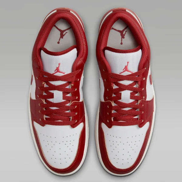 Nike Preowned Men`s Air Jordan 1 Low Dune Red FJ3459 160