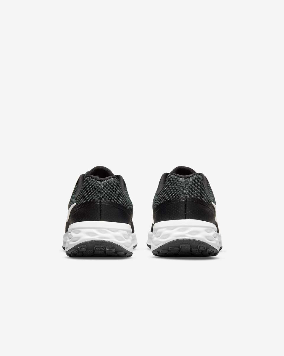 Nike Kids YOUTH UNISEX Revolution 6 Black/Dark Smoke Grey/White DD1096 003 Size UK 5 (SA 5)
