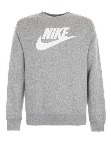 Nike Men`s Sportswear Club Fleece Crew Grey DQ4912 063 Size Medium