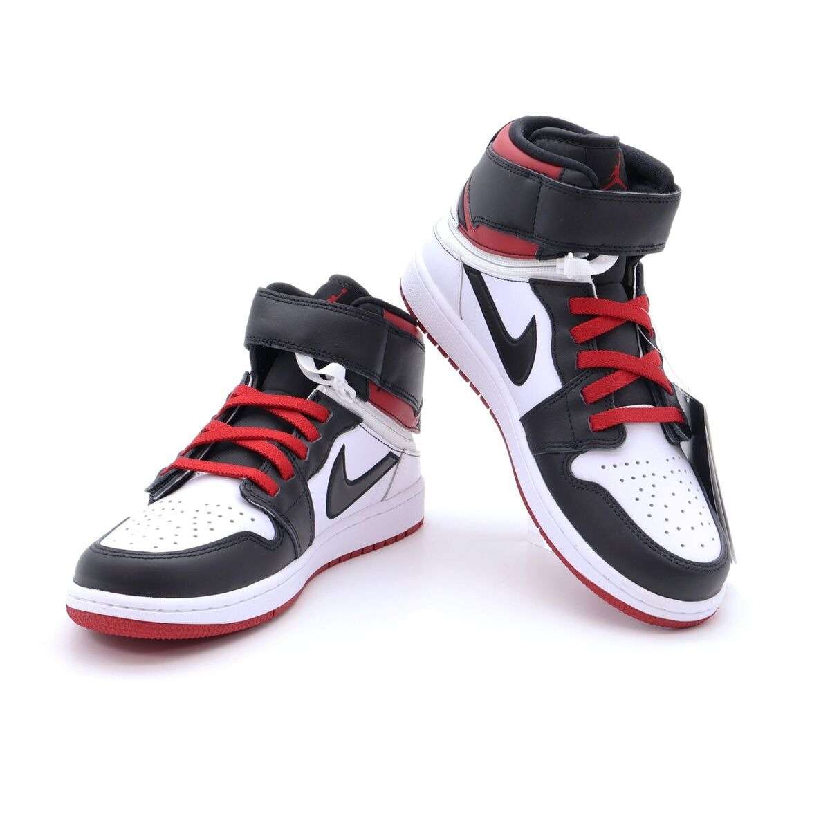 Nike Men's Air Jordan 1 Flyease Hi Black/ Gym Red/ White CQ3835 106 Size UK 8 (SA 8)