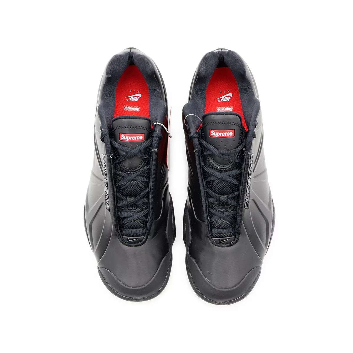 Nike x Supreme Air Zoom Courtposite Black PREOWNED FB8934 001 Size UK 8 (SA 8)