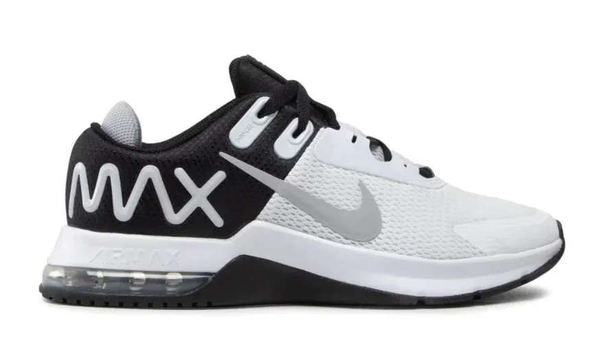 Nike Men`s Air Max Alpha Trainer 4 White/ Wolf Grey Black CW3396 100 Size UK 7 (SA 7)