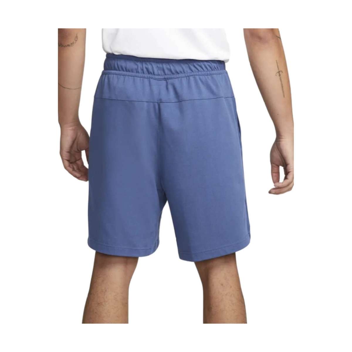 Nike Men`s Tech Fleece Essentials Shorts Zip Pocket Knee length Blue DD5301 491 Size Medium/ Large