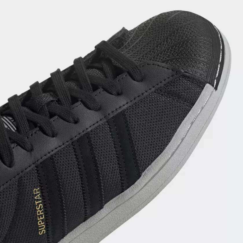 adidas Men`s SUPERSTAR Core Black/ Grey Two/ Gold Metallic GZ1601 Size UK 11.5 (SA 11.5)