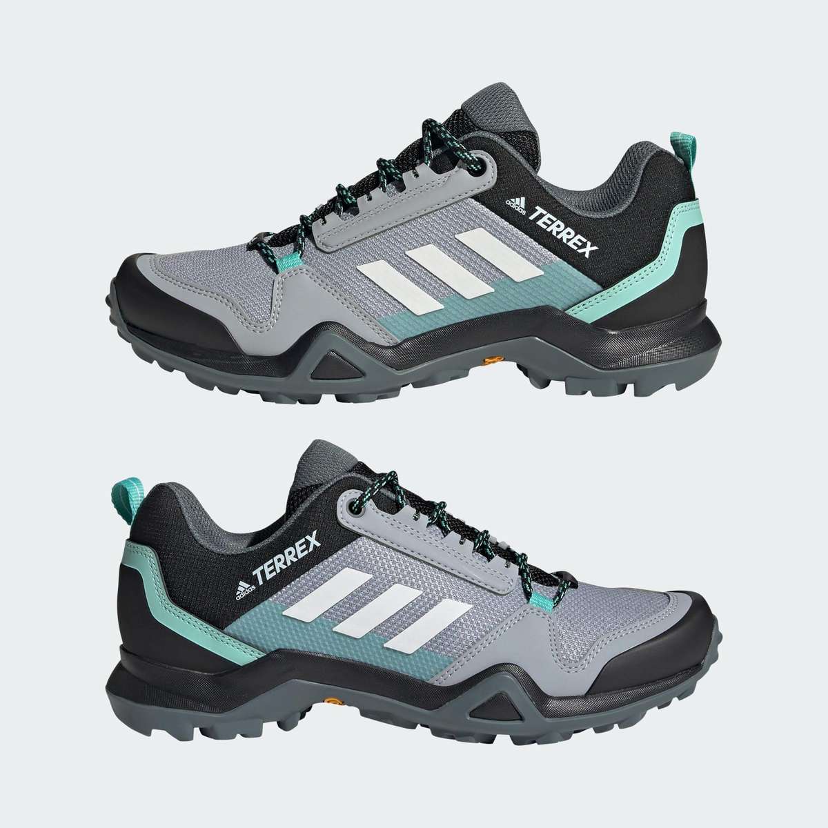 adidas TERREX Women's AX3 Hiking Halo Silver/ White/ Acid Mint FX4690 Size UK 5/6 (SA 5/6)