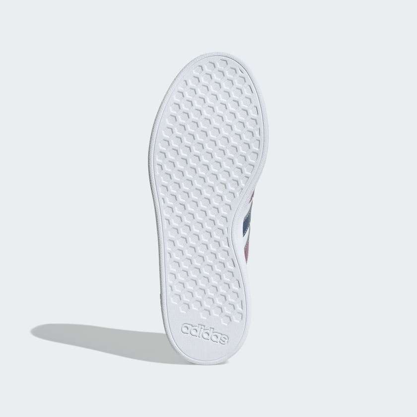 adidas Women's Grand Court Base 2.0 Cloud White / Crew Blue / Wonder Orchid ID1864 Size UK 4 (SA 4)