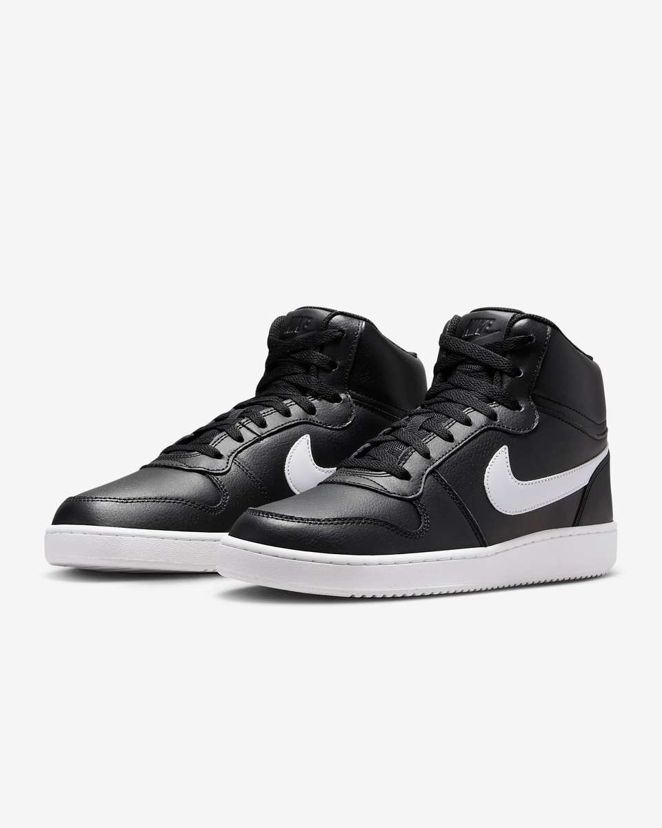 Nike Men`s Ebernon Mid Black / White AQ1773 002 Size UK 8 (SA 8)