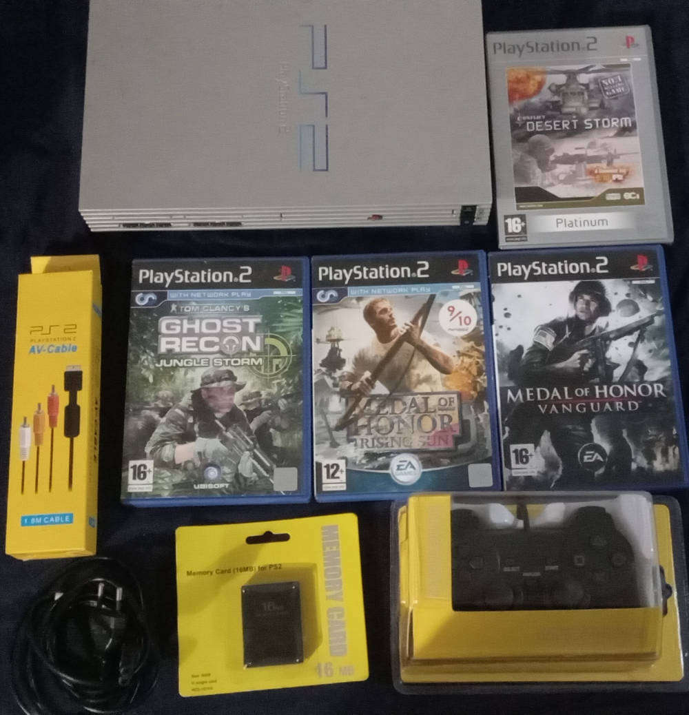 Playstation 2 sliver bundle model 50004