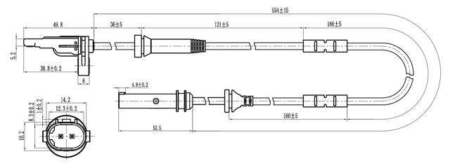 BMW Rear or Left Right ABS Sensor  34526869293 34526855050 3452678845