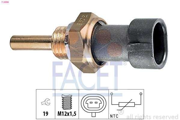 Opel GM Coolant Temperature Sensor 15326388 12191170 96181508 96182534 12146987