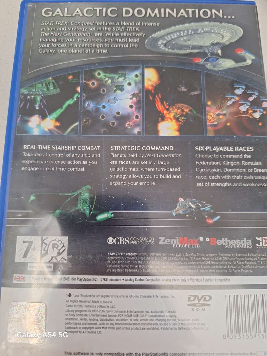 STAR TREK Conquest (PS2) - NEXT BUSINESS DAY SHIPPING!