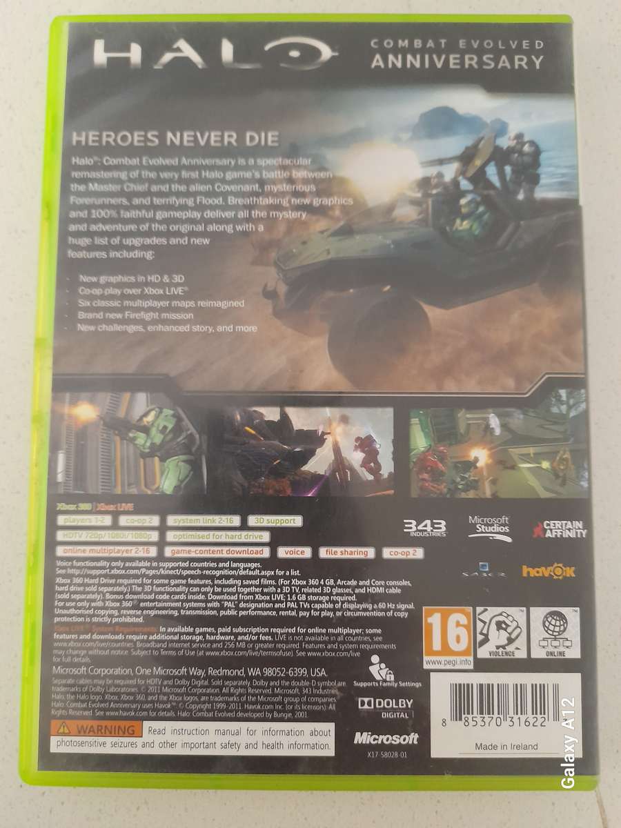 Halo Combat Evolved Anniversary (XBOX 360) - NEXT BUSINESS DAY SHIPPING!