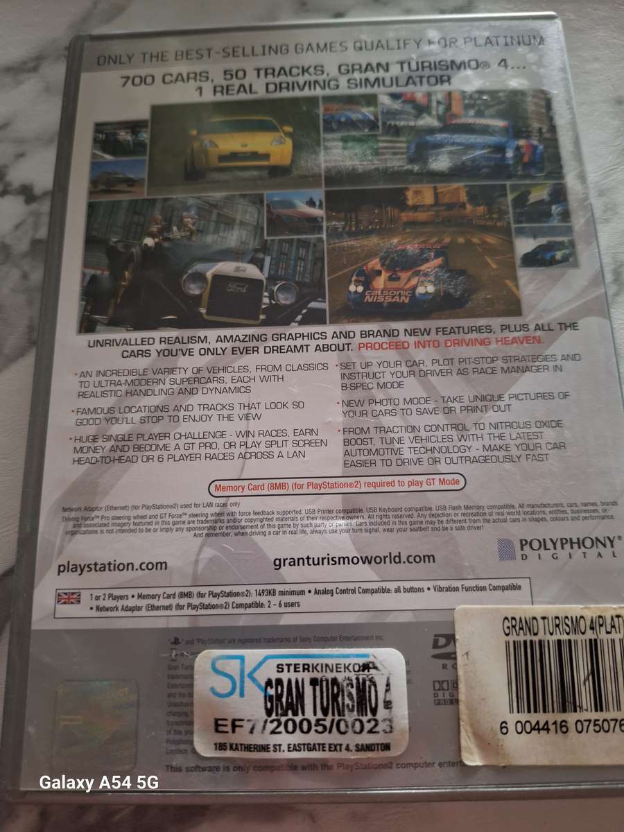 Gran Turismo 4 - Platinum (PS2) - NEXT BUSINESS DAY SHIPPING!