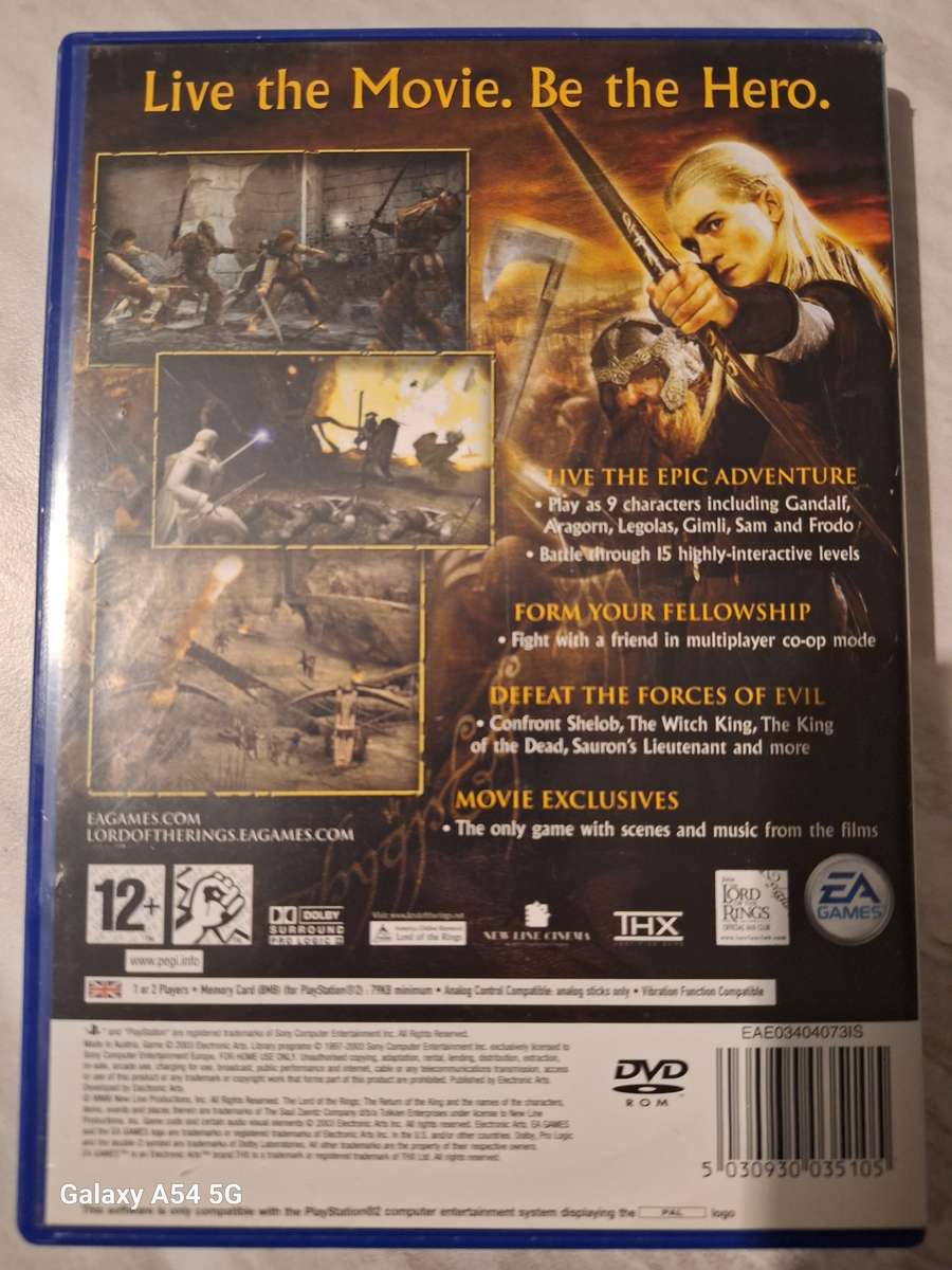 The Lord of the Rings: The Return of the King (PS2) - NEXT BUSINESS DAY SHIPPING!