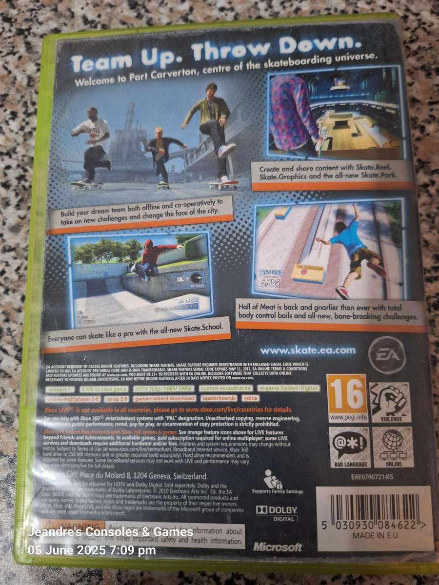 Skate 3 (XBOX 360)
