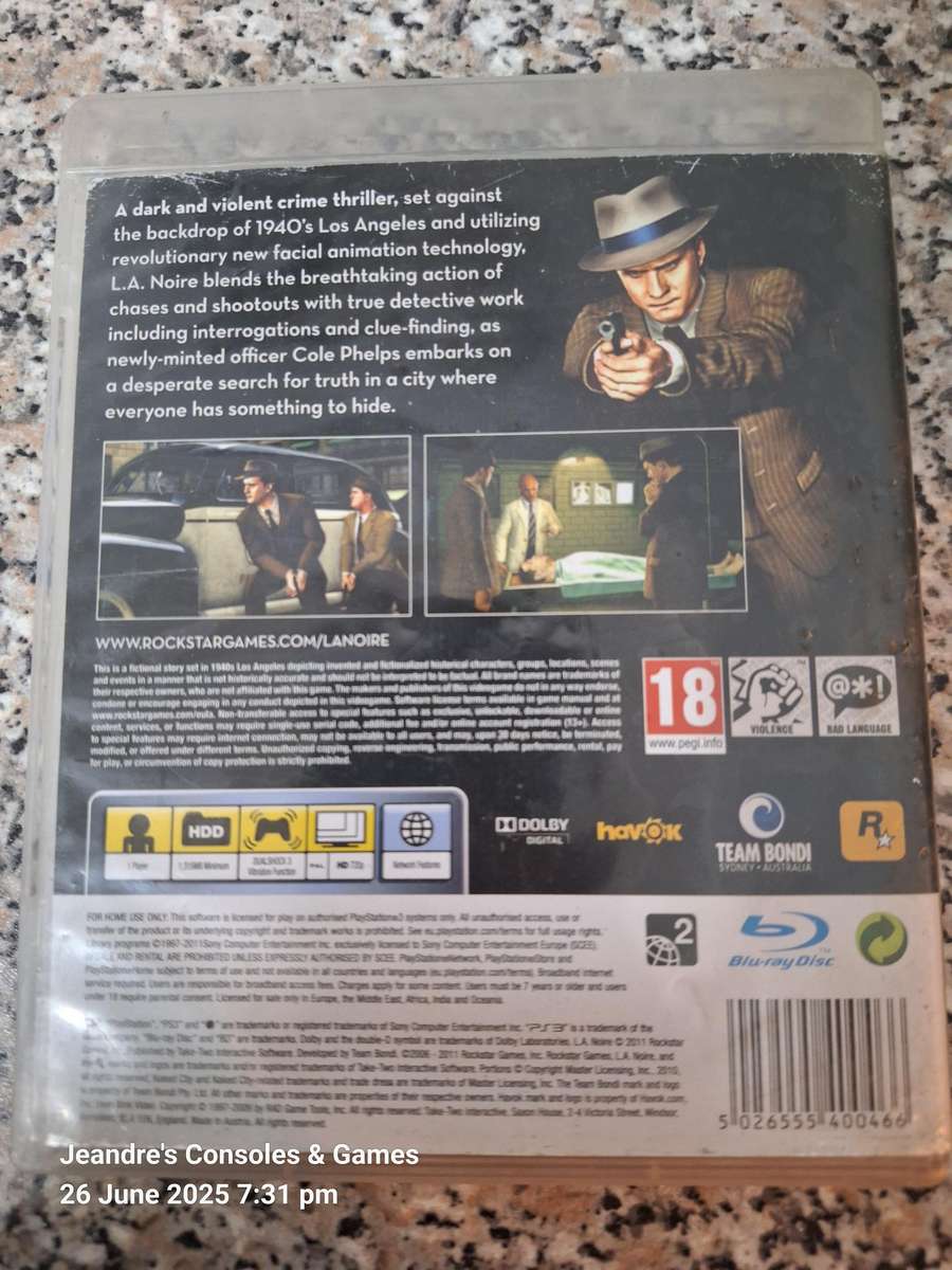 L.A. Noire (PS3)