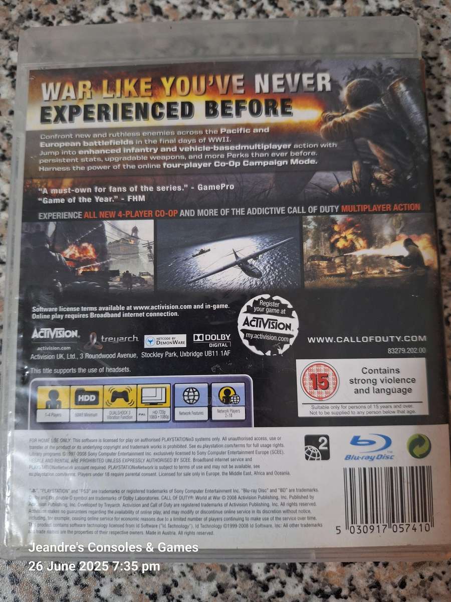 Call of Duty: World at War (PS3)