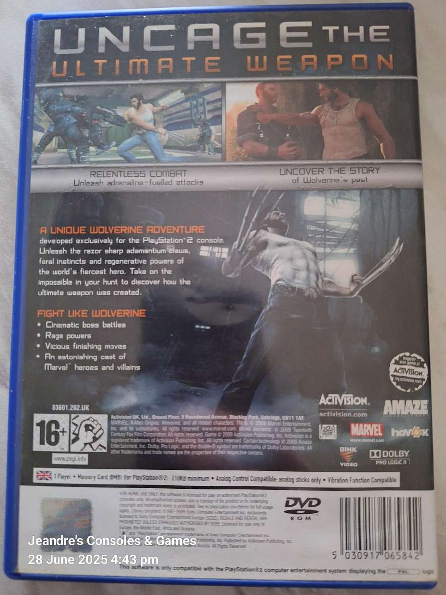 X-Men Origins: Wolverine (PS2)