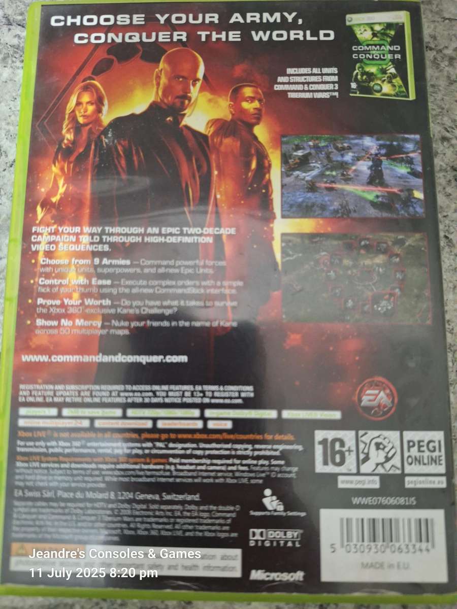 Command & Conquer 3: Kane's Wrath (XBOX 360)