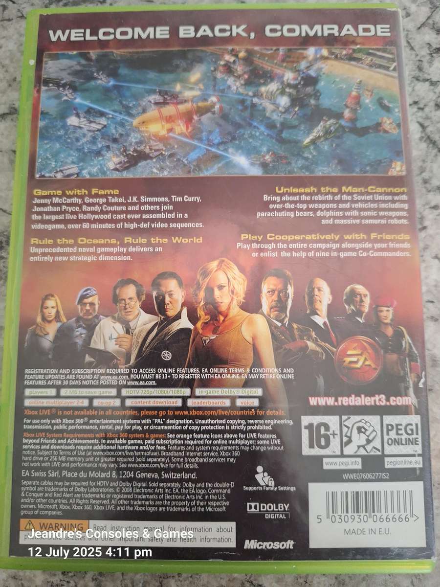 Command & Conquer Red Alert 3 (XBOX 360)