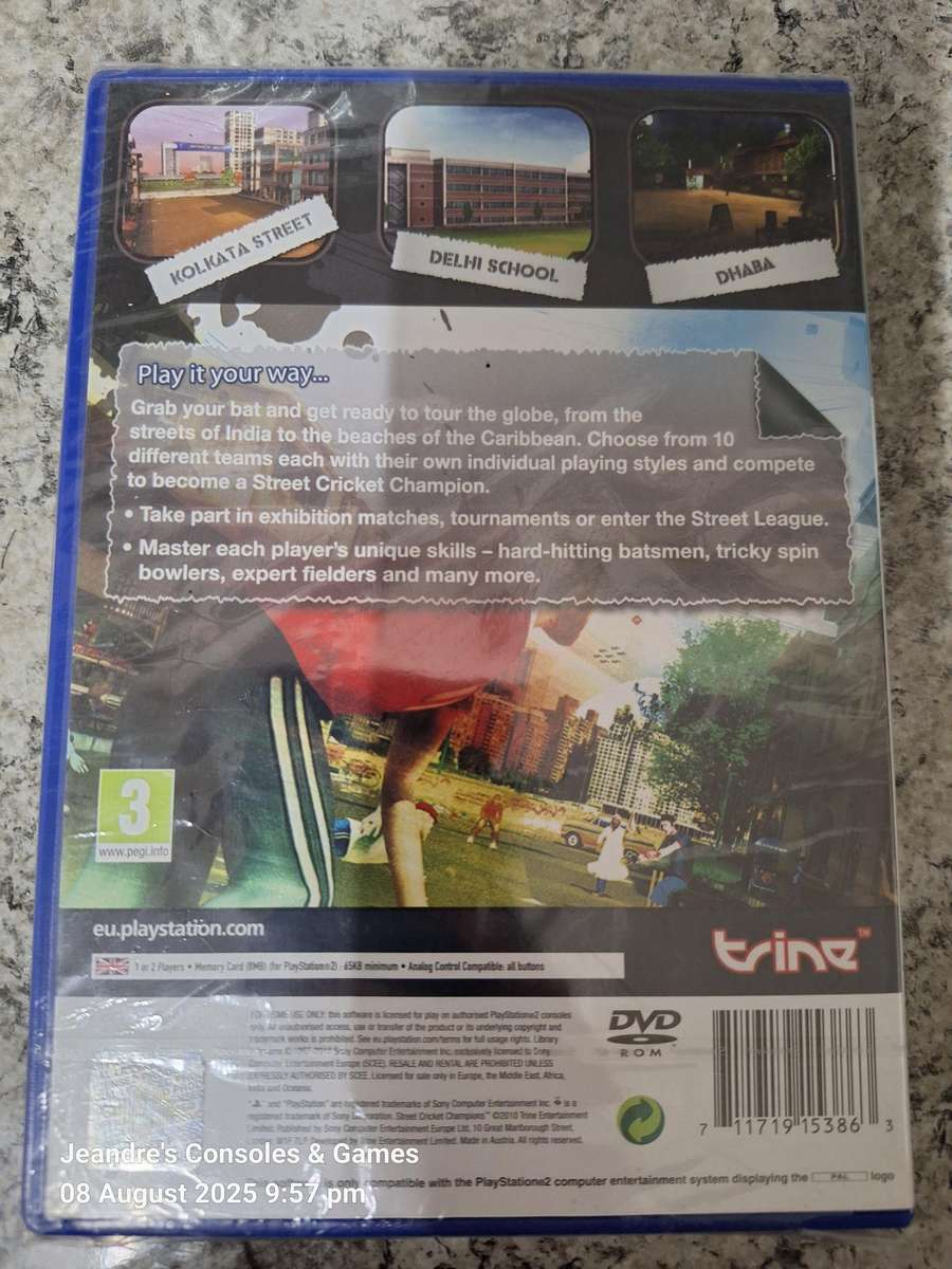 * BRAND NEW SEALED * Street Cricket Champions (PS2)