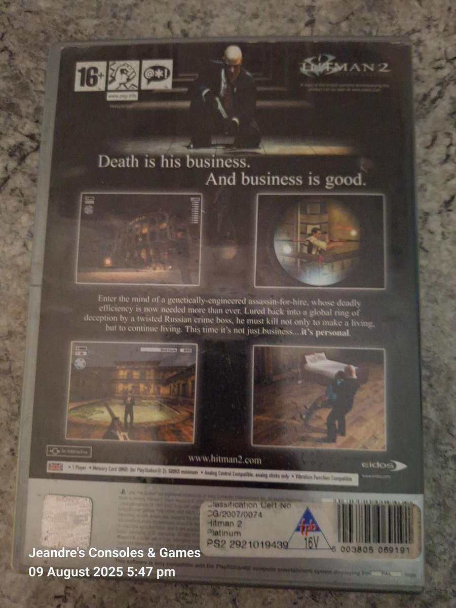Hitman 2: Silent Assassin - Platinum (PS2)