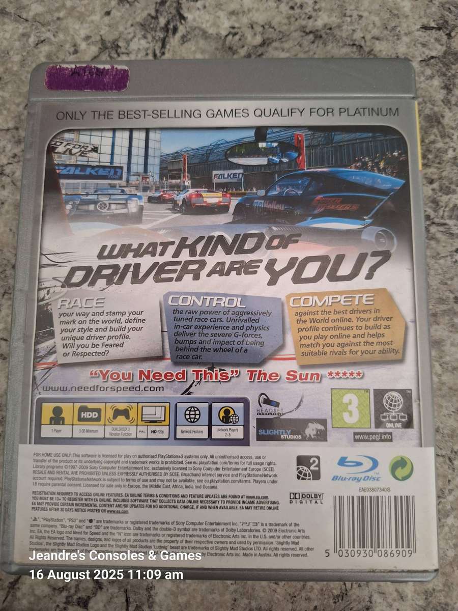 Need for Speed Shift - Platinum (PS3)