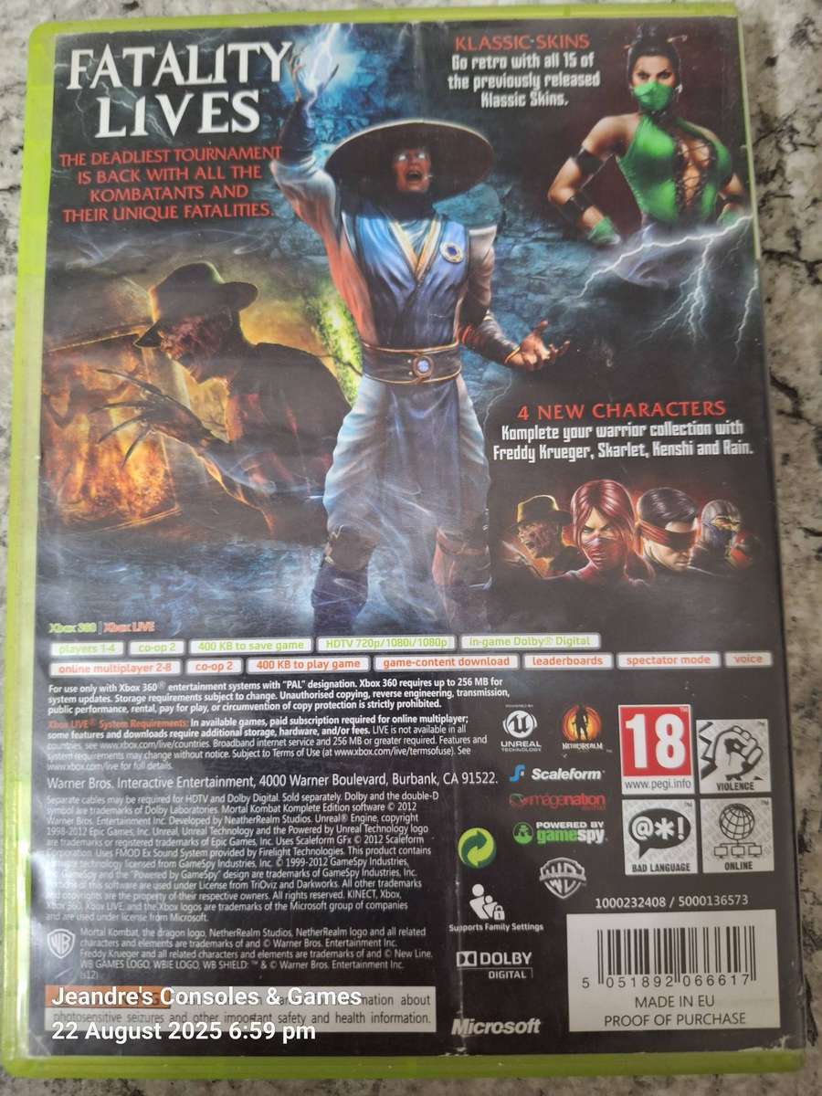 Mortal Kombat Komplete Edition - Classics (XBOX 360)