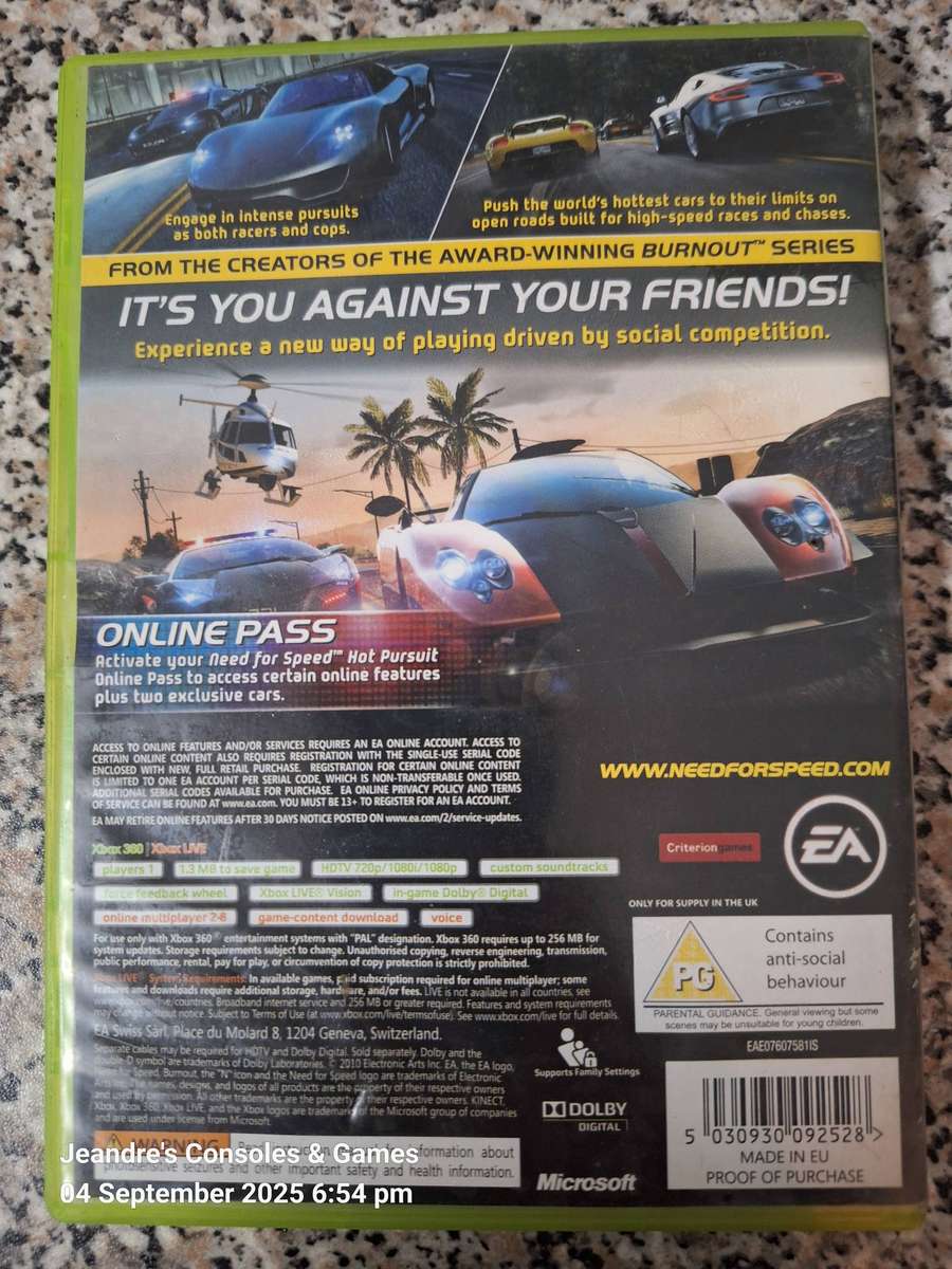 Need for Speed: Hot Pursuit (XBOX 360)