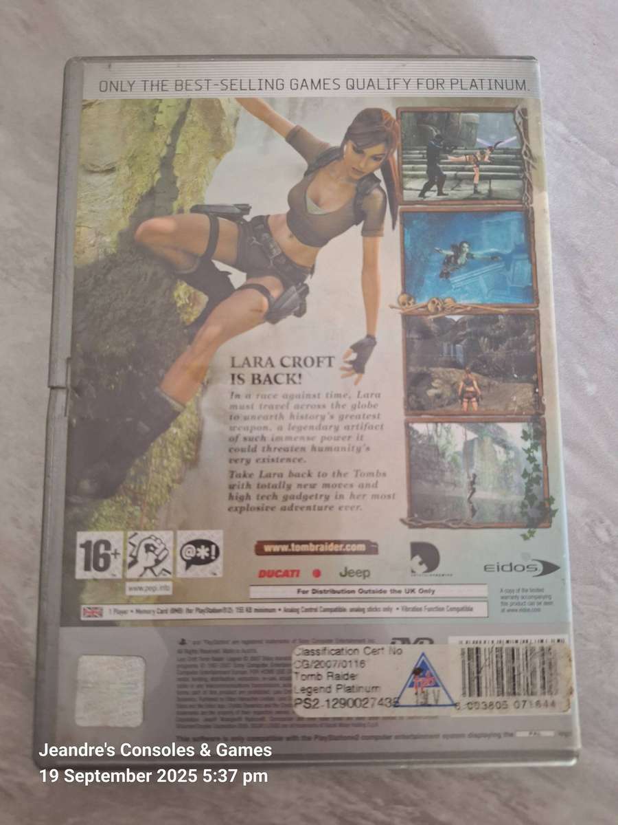 Lara Croft Tomb Raider: Legend - Platinum (PS2)