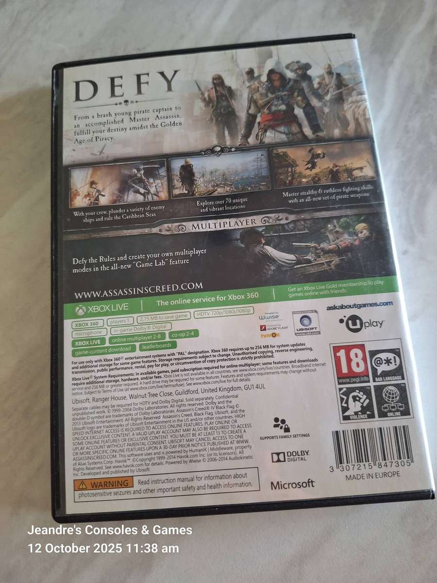 Assassin's Creed IV: Black Flag- Classics (XBOX 360)