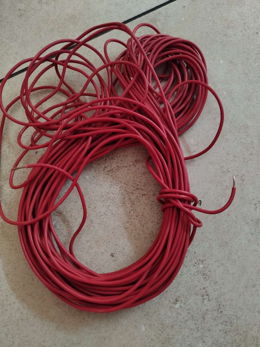 bargain bin mixed lot of electrical cables and house wire