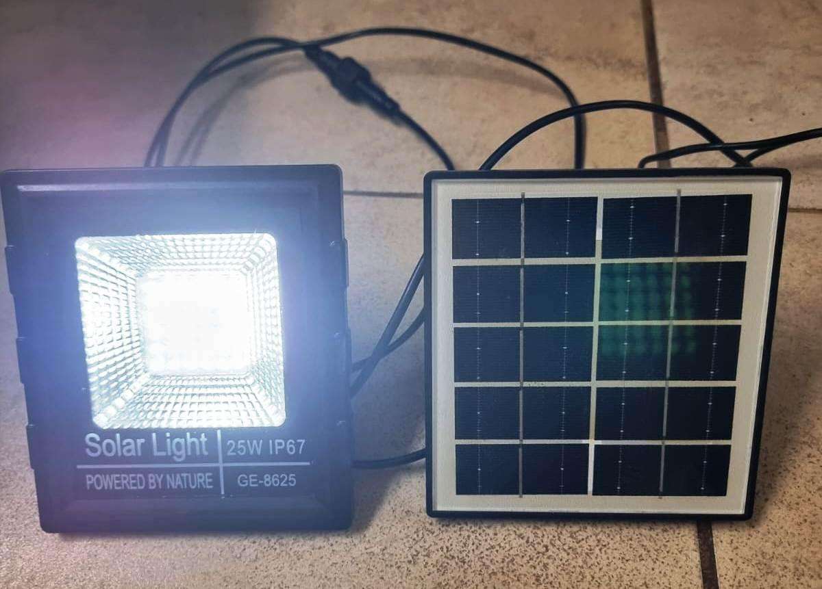 rechargeable led and solar light combo