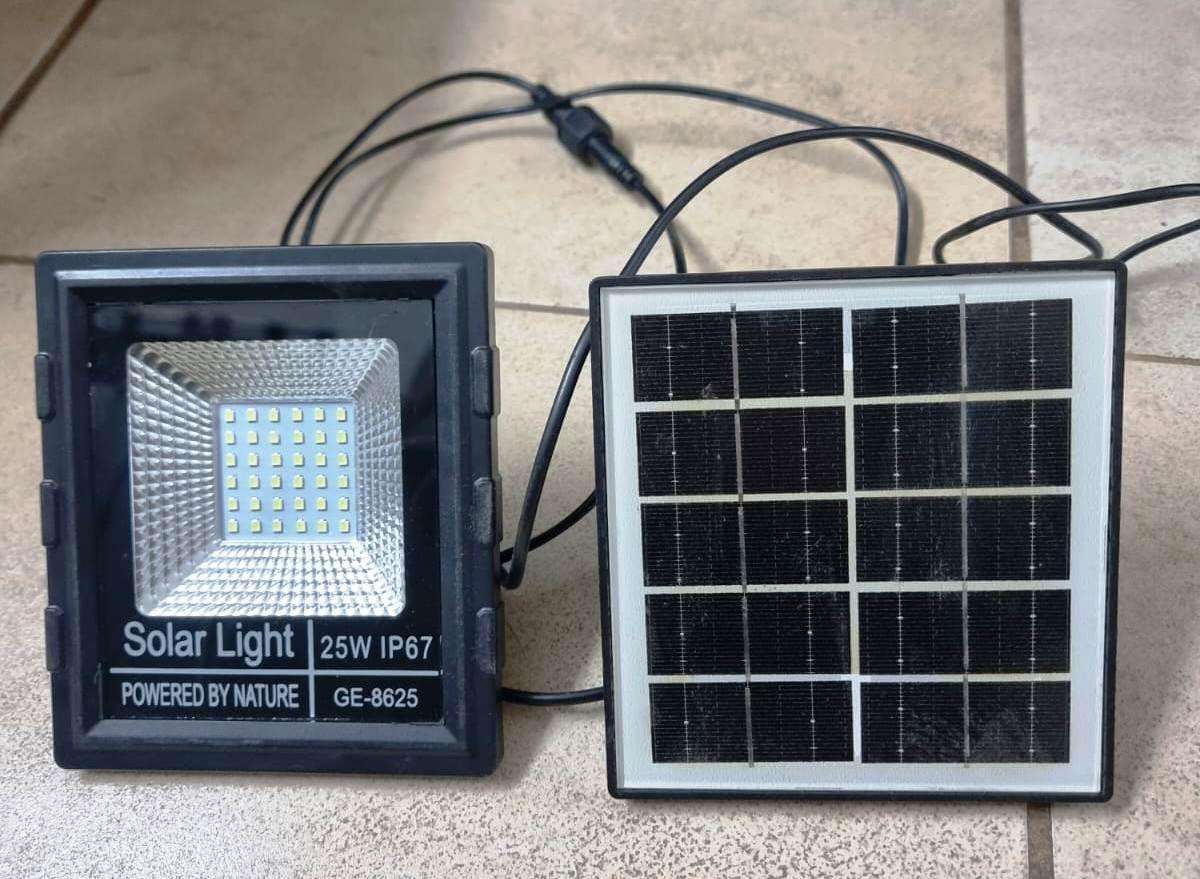rechargeable led and solar light combo
