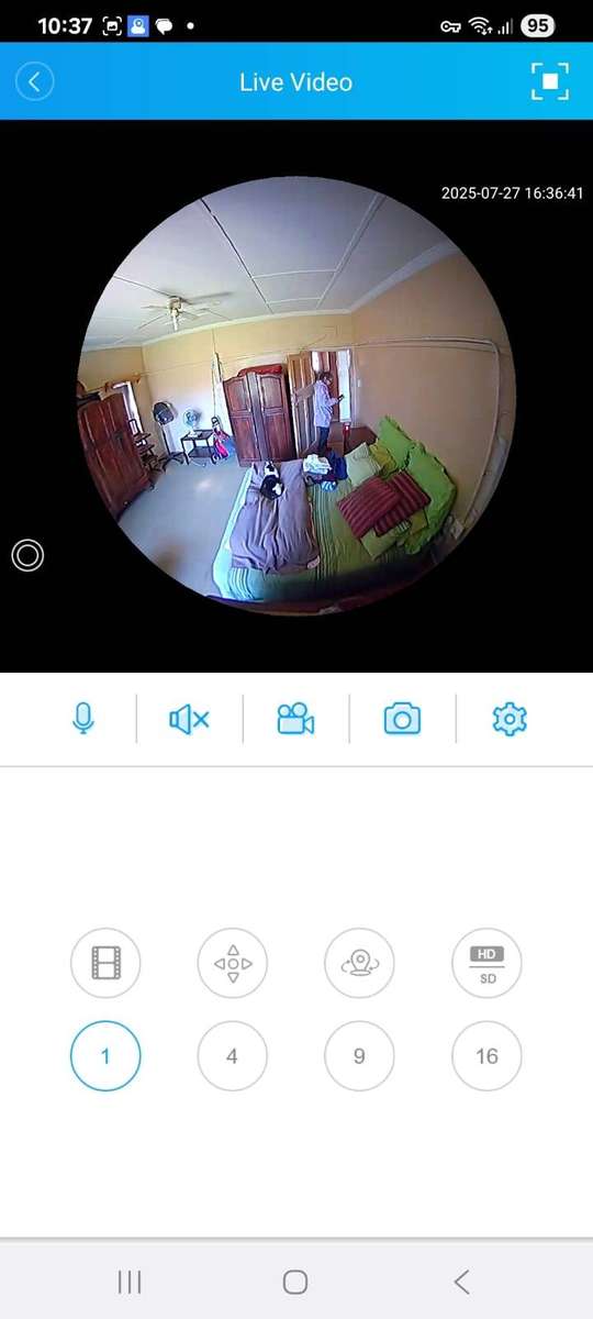 E27 WIFI 360 Bulb Camera - Mini Panoramic Fish Eye Camera - Night Vision, Support for Android/iOS..