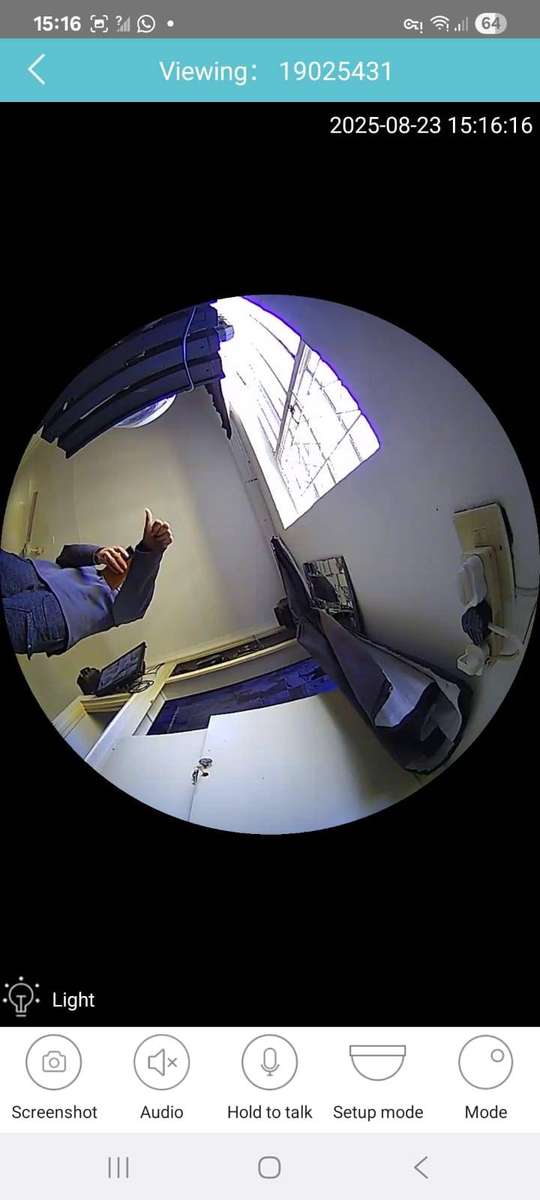 E27 WIFI 360 Bulb Camera - Mini Panoramic Fish Eye Camera - Night Vision, Support for Android/iOS..