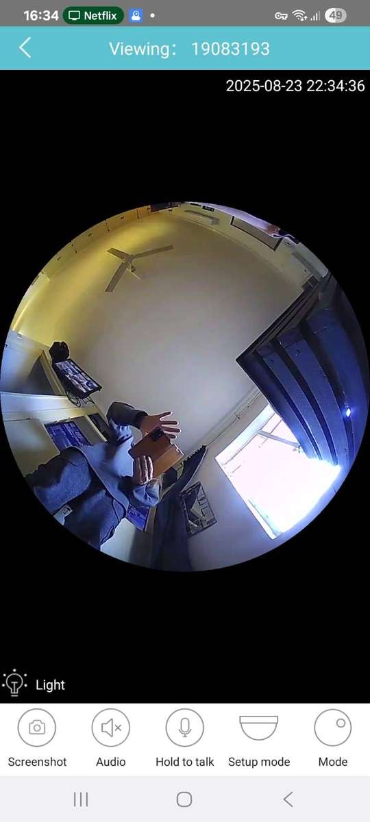 E27 WIFI 360 Bulb Camera - Mini Panoramic Fish Eye Camera - Night Vision, Support for Android/iOS..