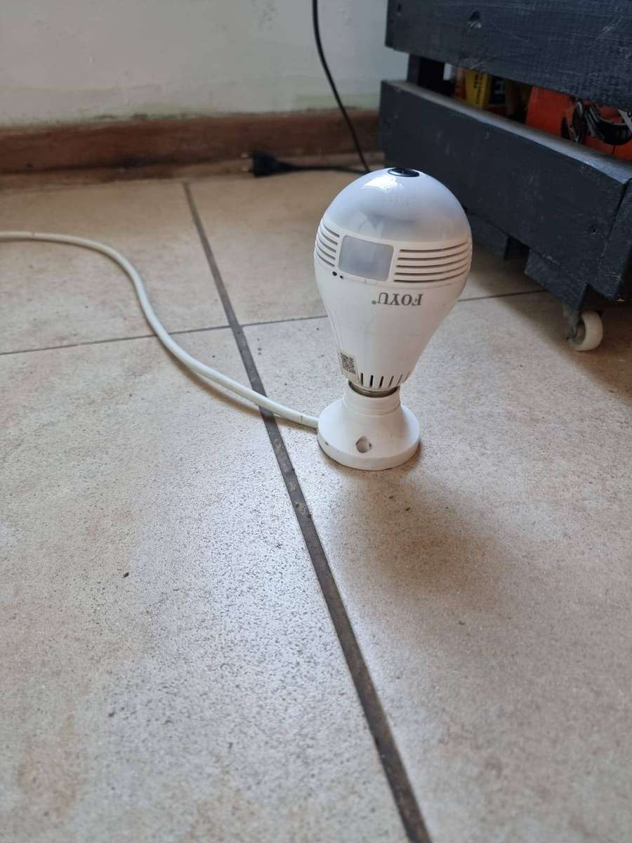 E27 WIFI 360 Bulb Camera - Mini Panoramic Fish Eye Camera - Night Vision, Support for Android/iOS..