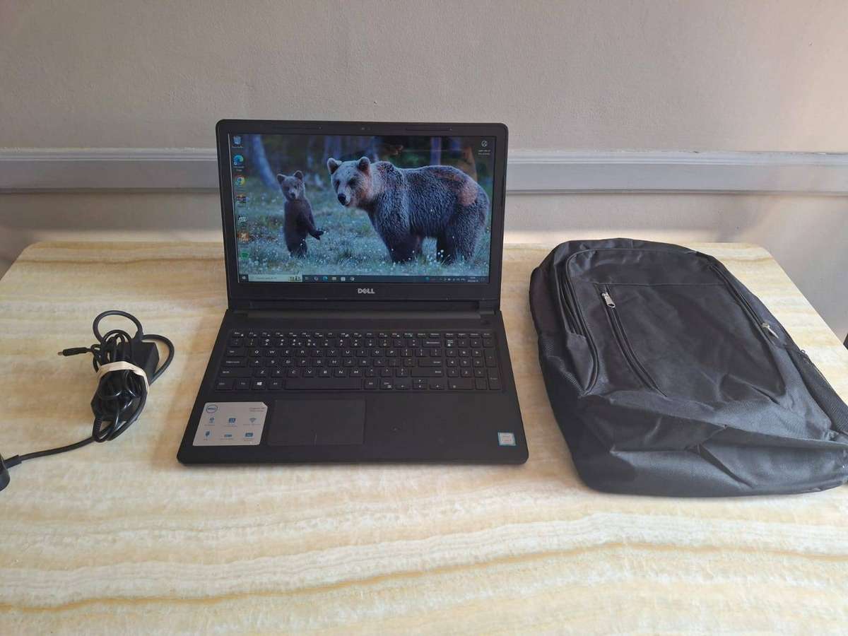 Dell I5-7200 2.5Ghz CPU - 8GB Ram - 256SSD - 15" LCD Screen - Excellent Battery + Backpack Carry Bag