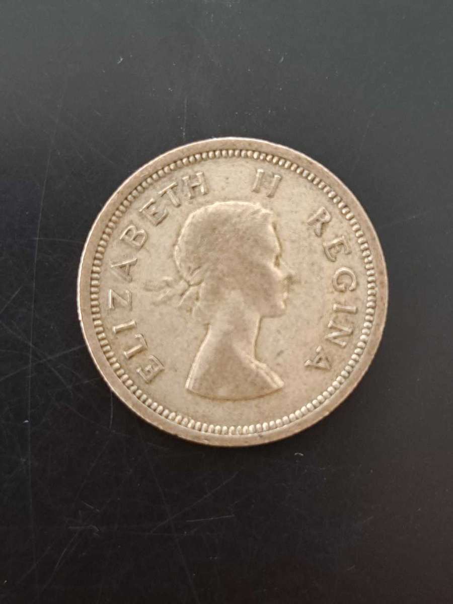 1958 South Africa 1 Shilling - Silver