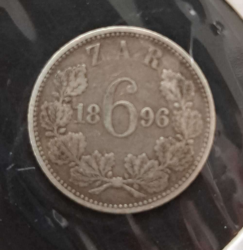 1896 South Africa 6 pence