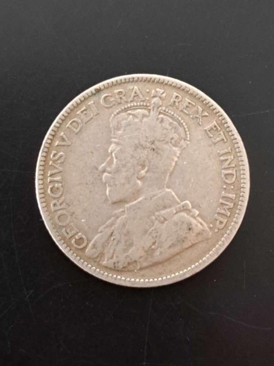 Silver 25 Cents coin Canada 1934