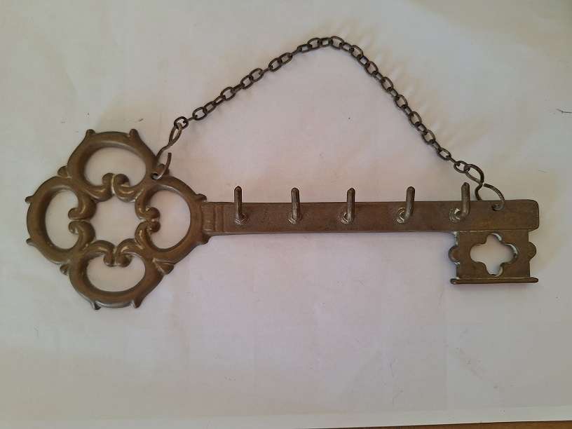 Brass keyhook holder