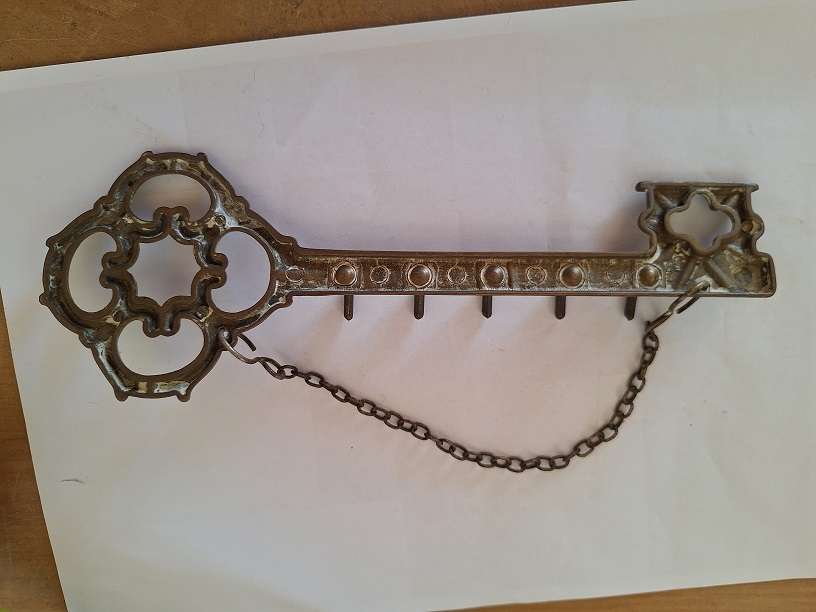 Brass keyhook holder