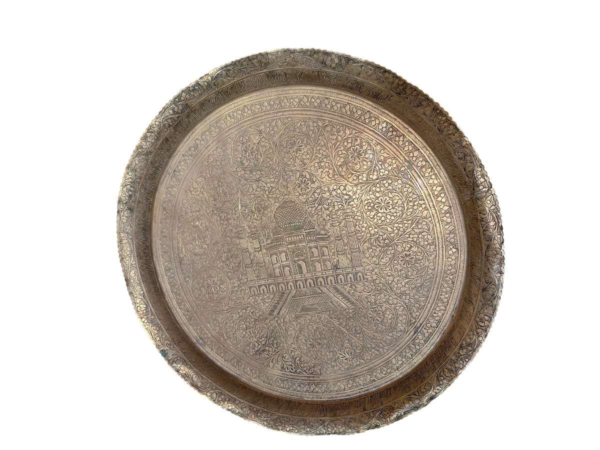 Large brass tray