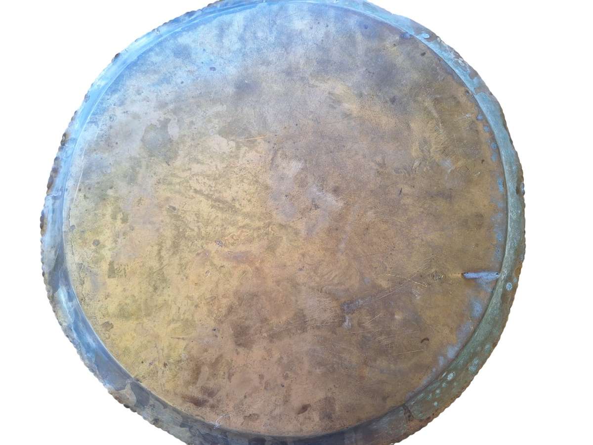 Large brass tray